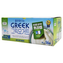 풀무원 다논 그릭요거트 95g x 16개 코스트코 (아이스박스무료), 1개, 1520g