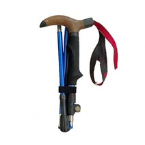 스키 폴대 워킹 스틱 유니버설 코르크 안티 슬립 마운틴 테크 트레킹 폴 운동 마운틴 테크 폴 하이킹 스틱, 푸른