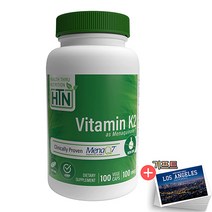 헬스스루뉴트리션 비타민 K2 100mcg MK7 MenaQ7 100베지캡슐 +기프트, 1개