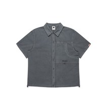 코닥어패럴 트립 네이쳐틴트 시어서커다잉 반팔 셔츠 CHARCOAL