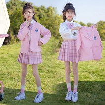 2021 가을 New Girl 세트 한국 버전의 Big Boy 버전의 외국 Qi JK 셔츠 재킷 스커트 3- 피스