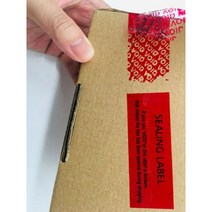 보안 씰 변조 방지 보증 void 라벨 스티커 80x30mm 90pcs, 보이드 스티커 레드