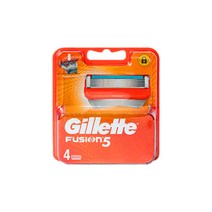 질레트 [더 오래가는 독일정품] 퓨전5 면도날 프로글라이드&파워 호환 스테인리스 5중날 윤활밴드 면도기날, 4개입, 1개