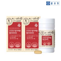 [종근당] 닥터굿스 간건강 밀크씨슬 멀티비타민 2박스(4개월분), 없음
