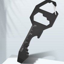 다기능 공구 열쇠모양 키툴 캠핑툴 멀티툴 공구 키 병따개, KEY TOOL(블랙)