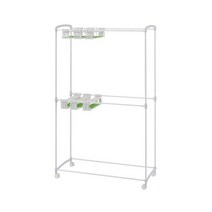 아이템톡 꾸안꾸 논슬립 바지걸이 카트형 2단 국내생산, 55p, 화이트