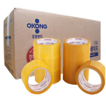 오공본드 OPP 박스테이프 중포장 아크릴타입 50m x 48mm, 12개, 투명