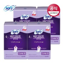 쏘피 바디피트 볼록맞춤 안심숙면 420 슈퍼롱 생리대 날개형, 20개입, 4개
