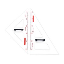 송화 교수용 삼각자 60cm 손잡이 탈부착 칠판/보드