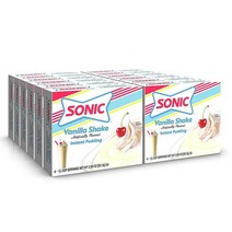 Sonic 바닐라 쉐이크 인스턴트 푸딩 믹스 82.2g(2.9온스) - 상징적인 소닉 드라이브인 맛의 디저트 믹스, Vanilla