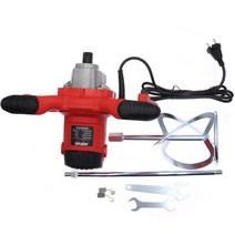 ZHCY-2100W 6 기어 조절 휴대용 전기 등급 믹서 페인트 시멘트 석고 모르타르 블렌더 퍼티 파우더 교반기, 01 빨간_01 미국
