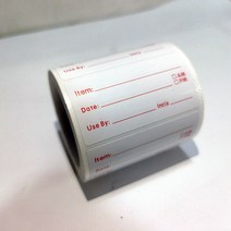 견출지 라벨 스티커냉동고 종이 이동식 방수 쉬운 눈물 음식 소스 날짜 표시 스티커, 01 빨간