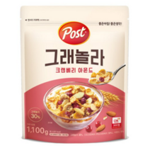 동서 대용량시리얼 포스트 그래놀라 크랜베리아몬드, 1.1kg, 1봉