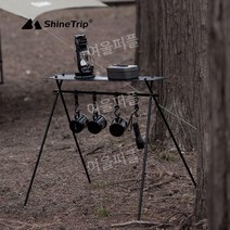 다층 캠핑 렉 접이식 인디언행어 야외 스토리지랙 네트 수납 선반 휴대용, C 작은 랙 + 트레이