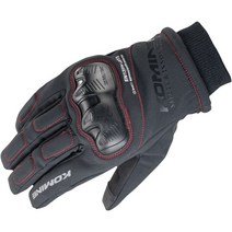 코미네 오토바이 방한 장갑 겨울 바이크 숏 글러브 보호대 GK-833 RED, BLACK-RED-XS