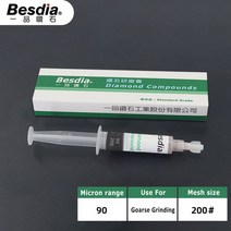 동전세척 스텐녹제거 스테인레스녹제거 Besdia 다이아몬드 복합 페이스트 금형 다이 미러 연마용 래핑 등, 02 Grit 200, 02 Grit 200