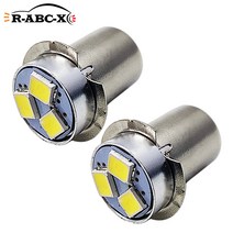 RUIANDSION 2X P13.5S PR2 2835SMD AC3V 4.5V 6V 12V 18V 2D 3D 4D Maglite 손전등용 에너지 절약 LED 전구 4300K 6, 1개, CHINA, 웜 화이트