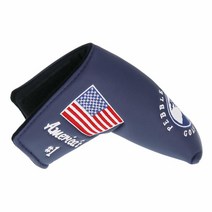 SEACLOUD Scotty Cameron 블루 페블 비치 골프 헤드 커버 퍼터 블레이드 미국 국기 가성비 추천 미국직구, Blue, 1개, 1개