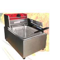 전기 튀김기 핫도그 탁상용 가정용 감자 탕수육 기계, 온도조절 60-200도/8L/2.8KW