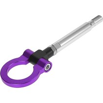 X AUTOHAUX 보라색 알루미늄 합금 앞 범퍼 트레일러 링 아이 견인 후크 나사 스바루 Impreza WRX BRZ, 1개