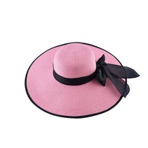 여름여성중절모 페도라 와이드 브림 파나마 밀짚 모자 봄과 여름 숙녀 야외 여행 windproof 비치 여성 특대