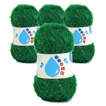 쎄비 촉촉 수세미 실 80g 4p, 11 초록, 345m