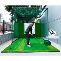 야외 스윙 연습 대형 그물 네트 골프 연습장 3.0 x 3.0 x 3M, A(3x3 철근지지대)