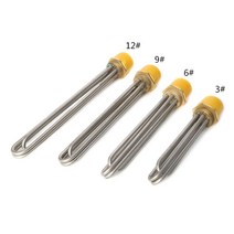 돼지꼬리히터 달팽이히터 전기온수기 부품 물 탱크 dn40 난방 파이프 보일러 요소, 6q