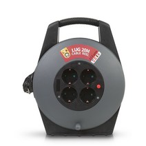 러그 4구 20M 1.5SQ 블랙 슬림형 전기릴선 캠핑릴선, 이십미터