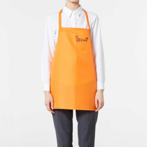 손님용 앞치마 주문제작 프리사이즈 가게 카페 식당 소량 단체, A4사이즈까지, 블랙