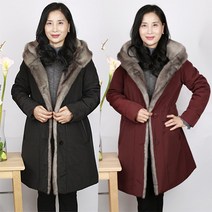노브패리스 X01카라빅털코트 66~130 패딩 하프 퍼 큰옷 마담 통통걸 모임룩 할머니선물 국산 패딩코트 겉옷 아우터 빅사이즈 여자 여성의류