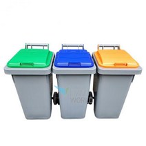 리빙월드 음식물수거함 60L /업소용음식물쓰레기통60L 음식물수거함 잔반통 잔반처리통 음식물수거통, 초록