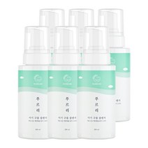코리아나 푸르리 버블 저자극 바디워시 피부 장벽 강화 건조 판테놀 세라마이드 알란토인 보습 진정 유아 태열 땀띠 케어 어른 추천 베이비 아기 바디 얼굴 클렌저, 6개, 300ml