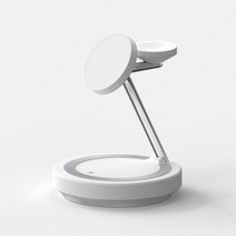 허킨스 에고스페이스 4in1 맥세이프 고속 무선충전기, 1개, 화이트