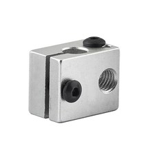 3D프린터 관련 부품 용품 V6 알루미늄 히팅 블록 핫 엔드 20*16*12mm Reprap 3D 프린터 금속 e3dV6 M6 노, 01 1 PCS