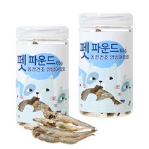 펫파운드 동결건조 닭가슴살트릿100g강아지고양이간식 트릿모음, 열빙어트릿 65g 2개