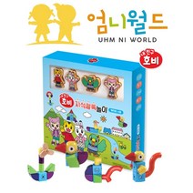 에드토이 안전한 내친구호비 원목블록 자석블럭 세이펜호환 스토리텔링 장난감 놀이 교육, 엄마까투리 중패키지