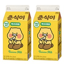 춘식이 바나나우유 팩우유 500ml x 6개, 상세페이지 참조