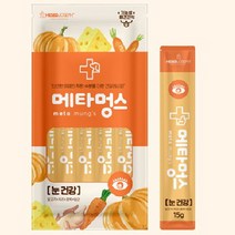 메타멍스 강아지 짜먹는 간식 관절/눈/면역력/장/체중 15gx5P 강아지 영양 간식, 면역력건강