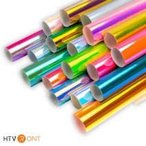 HTV론트 홀로그래픽 시트지 30.48cm X 1.829m 레터링 토퍼제작 풍선 실루엣 카메오 포트레이트 호환, 블루이쉬 바이올렛