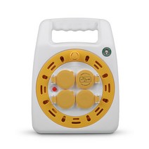 러그박스 LUG-G15MUP(WY) 화이트/옐로우 케이블릴선(방호형), 화이트/엘로우, 1개