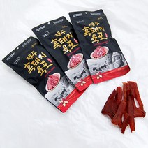 제주 흑돼지 육포 3상자, 4개, 80g
