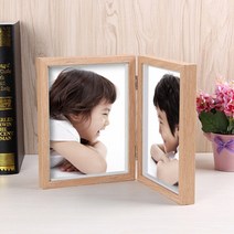 A4 상장 인증서 사진인화 액자 2단 접이식