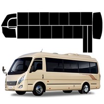 로톰 GM대우 버스 레스타 측후면 썬팅필름, RTF-1S 05 (진함), 한국GM