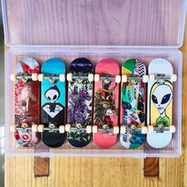 전문 핑거 보드 손가락 고급 스케이트 묘기용, K2 6종 세트