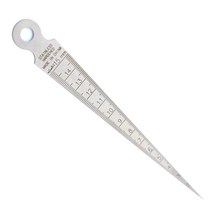 소형 테이퍼 게이지 0-15mm 스테인리스 스틸 테이퍼 용접 게이지 인치 및 메트릭 필러 갭 홀 측정 도구 LA Ser Scale