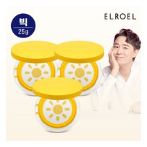 [엘로엘(화장품)] [엘로엘] 1초보정 파데프리 플러스 빅 선쿠션 본품3, 25g, 3개