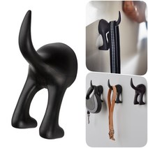 이케아 강아지 꼬리 벽 걸이 홀더 후크 고리 걸이 인테리어 행거 소품 잡화 수납 정리 보관 가방 모자 유니크 열쇠 키 마스크 BASTIS 베스티스 부착 블랙