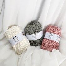 코튼 레이스 50g / 도일리 lace 소품 얇은실 뜨개질 코바늘, 603 베이지