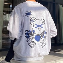 꼰스 X 테디베어 오버핏 맨투맨